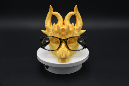 Silk Yellow Mythic Dragon Spectacle Holder